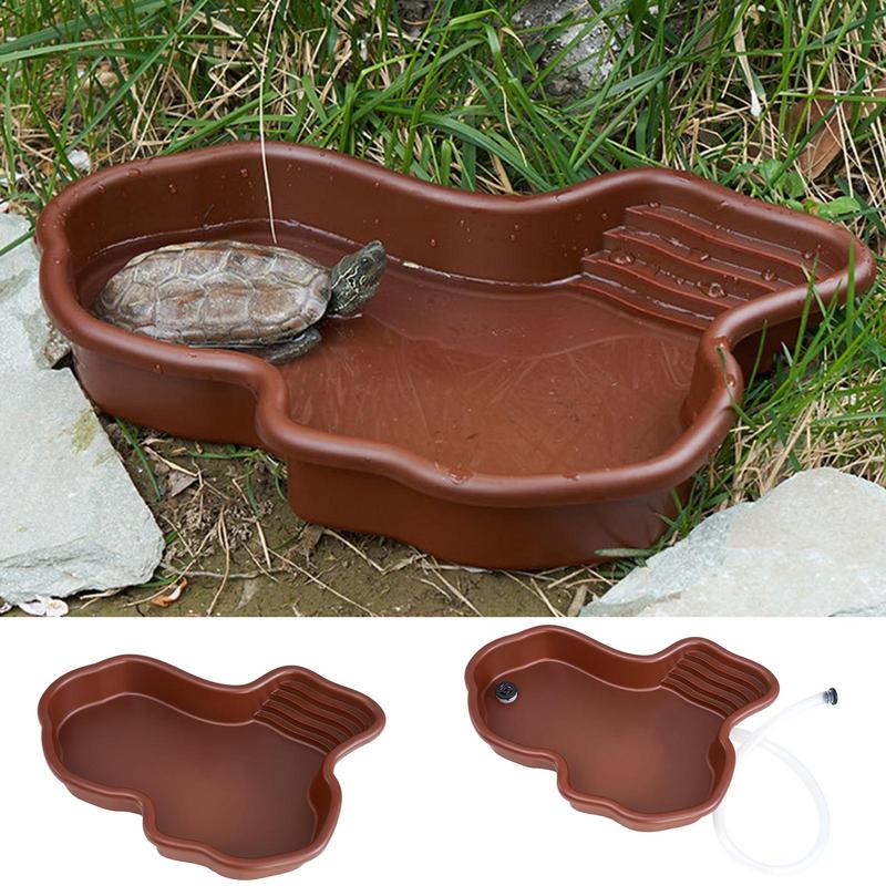 Water Dish Reptile - Plat d'alimentation pour tortue, piscine de