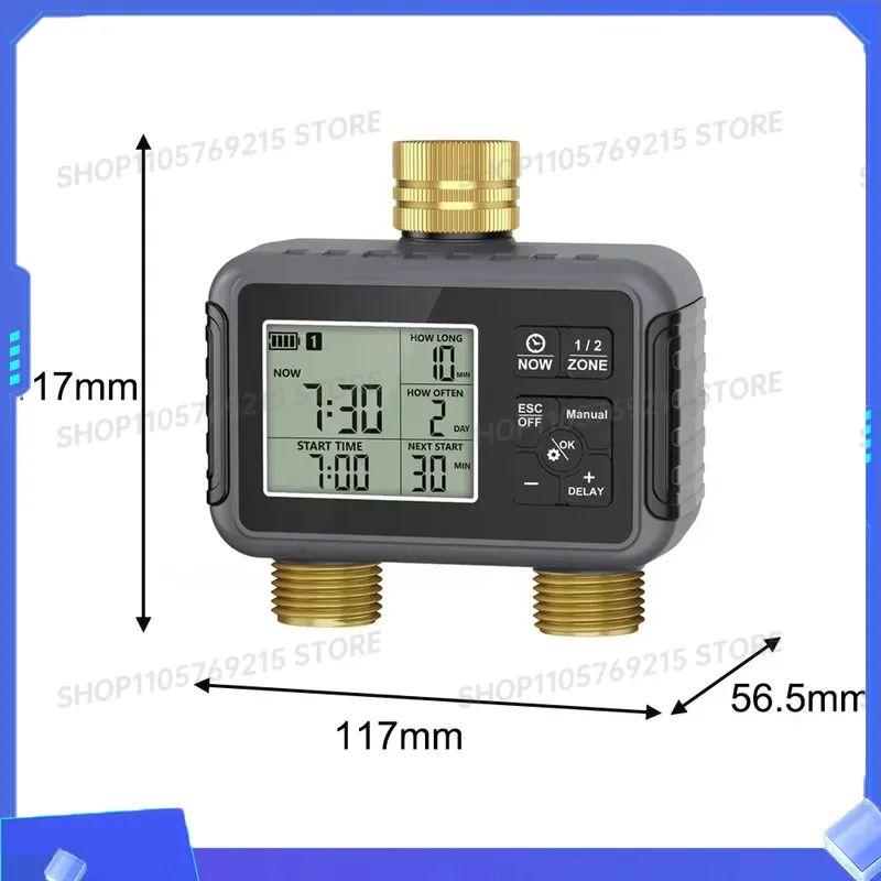 Timer Dual Outlet - Contrôleur d'irrigation intelligent pour jardin, minuterie