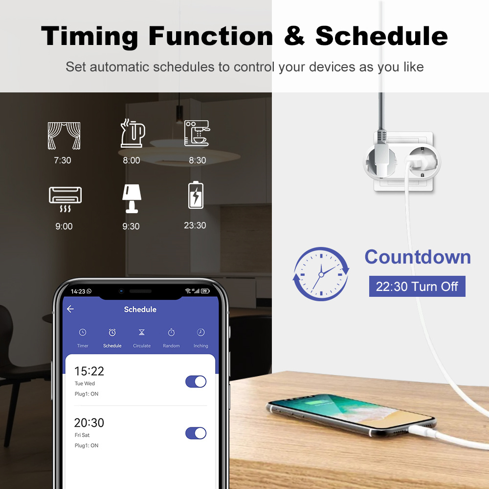 Prise intelligente WiFi double - Timer Dual Outlet avis et prix