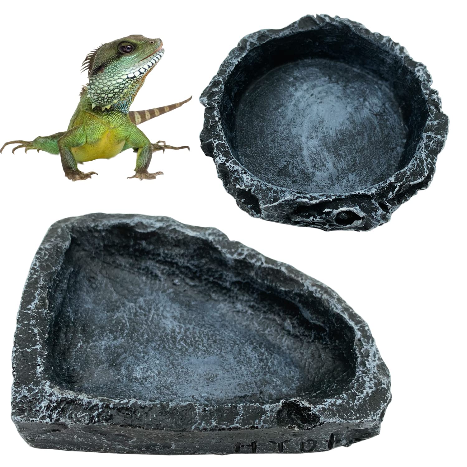 Lot de 2 bols d'alimentation d - Water Dish Reptile avis et prix